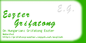 eszter grifatong business card